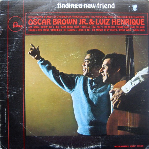 Oscar Brown Jr. & Luiz Henrique : Finding A New Friend (LP, Album, Mono)