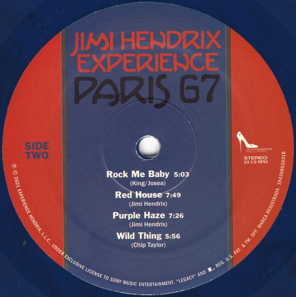 The Jimi Hendrix Experience : Paris 67 (LP, Album, Ltd, Blu)