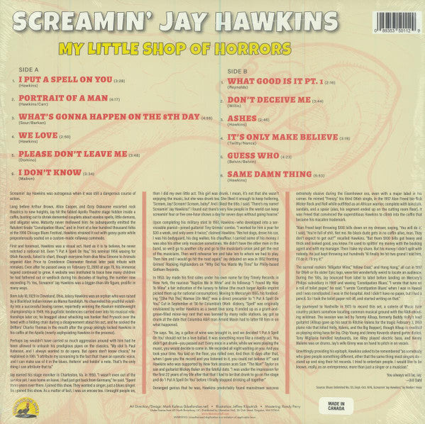 Screamin' Jay Hawkins : My Little Shop of Horrors (LP, Album, RE)