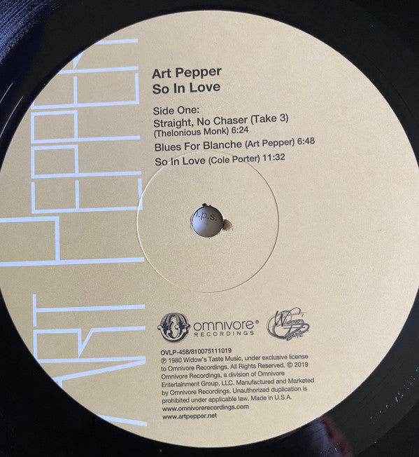 Art Pepper : Promise Kept: The Complete Artists House Recordings (4xLP, Ltd, RE + Box)