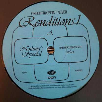 Oneohtrix Point Never : Renditions 1 (10", Single, Ltd)