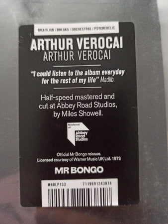 Mr. Bongo Verocai, Arthur: Arthur Verocai LP