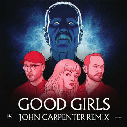 Chvrches, John Carpenter : Good Girls (John Carpenter Remix) b/w Turning The Bones (CHVRCHES Remix) (7", Single, Ltd, Blu)