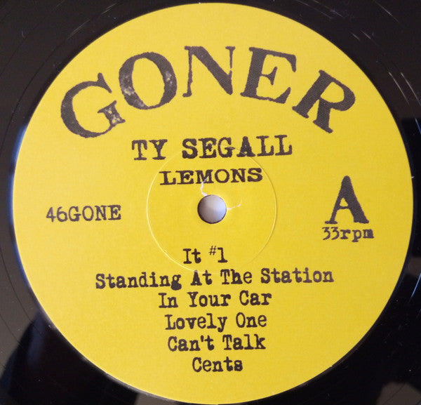 Ty Segall : Lemons (LP, Album, RP, Yel)