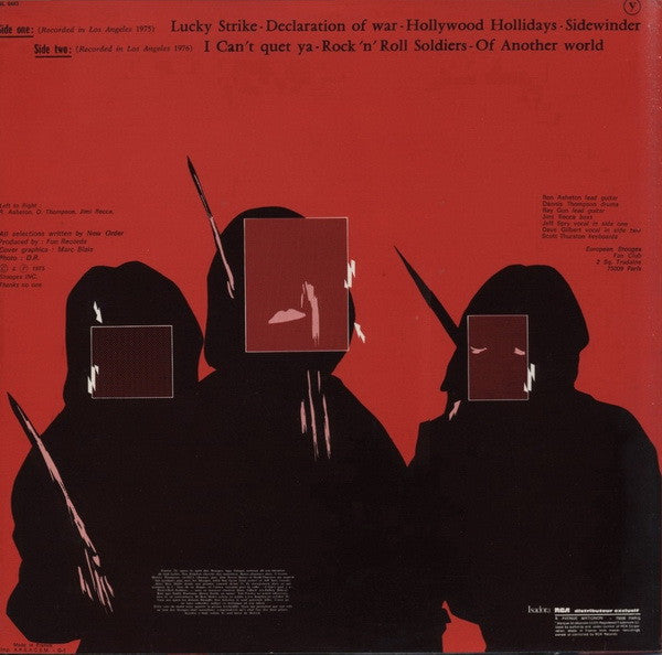 The New Order (3) Featuring Ron Asheton, Dennis Thompson (2) : The New Order (LP, Album)