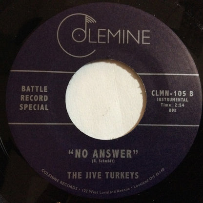 Ikebe Shakedown / The Jive Turkeys : No Answer / No Answer (7", Single, RE, RM)