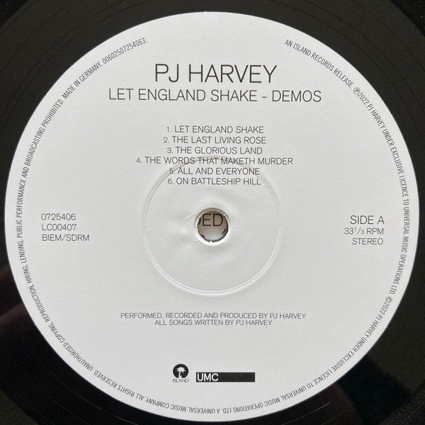 PJ Harvey : Let England Shake - Demos (LP, Album)