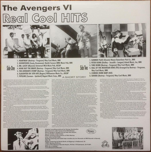 The Avengers VI : Real Cool Hits (LP, RE)