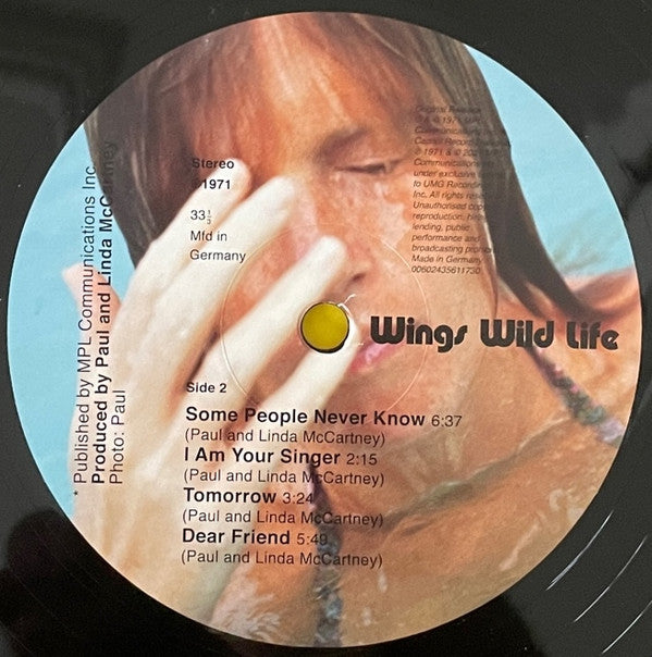 Wings (2) : Wild Life (LP, Album, Ltd, RE, RM, Hal)