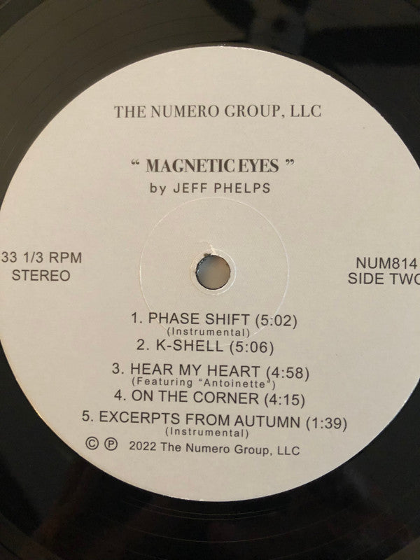 Jeff Phelps : Magnetic Eyes (LP, Album, RE, RM)