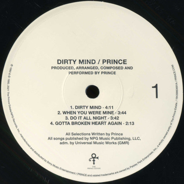 Prince : Dirty Mind (LP, Album, RE, 150)