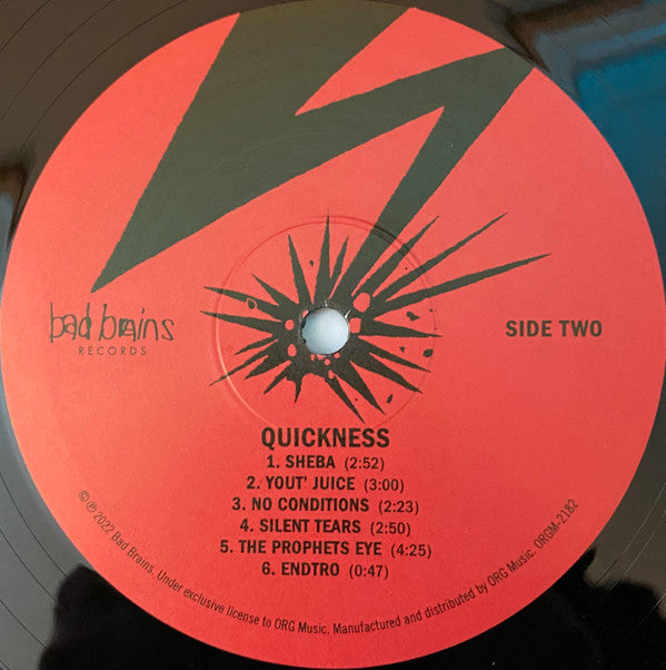 Bad Brains : Quickness (LP, Album, RE, RM)