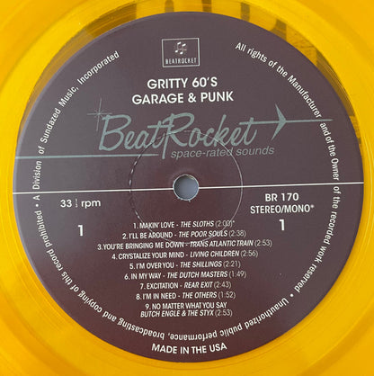 Various : Gritty 60's Garage & Punk (LP, Comp, Mono, Ora)