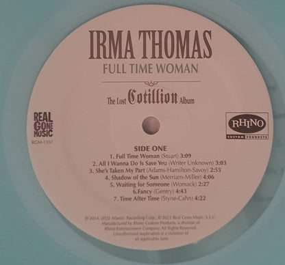 Irma Thomas : Full Time Woman (The Lost Cotillion Album) (LP, Album, Lig)