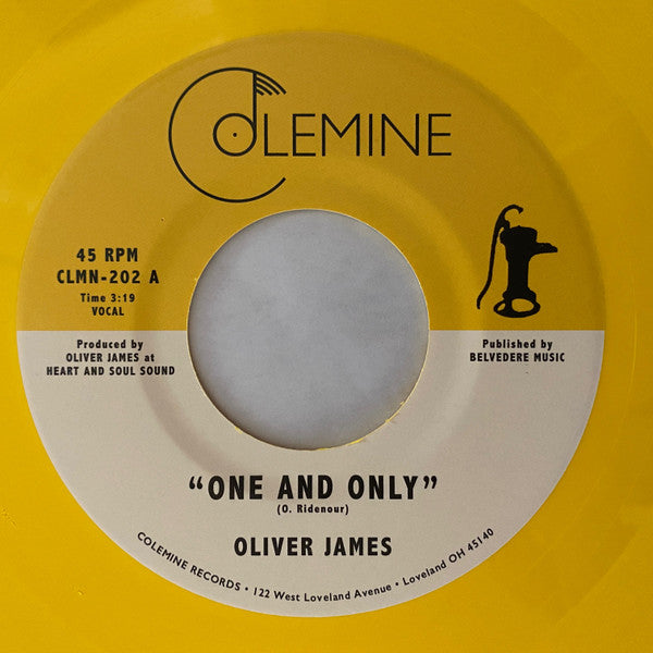 Oliver James (7) : One And Only (7", Single, Ltd, Yel)