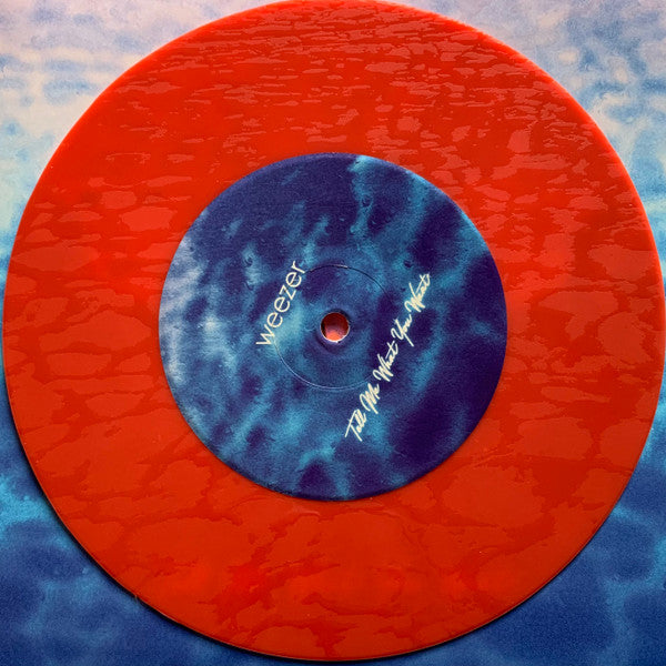 Weezer : Tell Me What You Want (7", S/Sided, Single, Etch, Red)