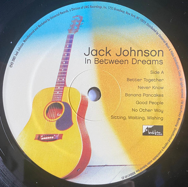 Jack Johnson : In Between Dreams (LP, Album, RP, 180)