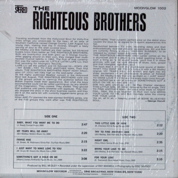 The Righteous Brothers : Some Blue-Eyed Soul (LP, Album)