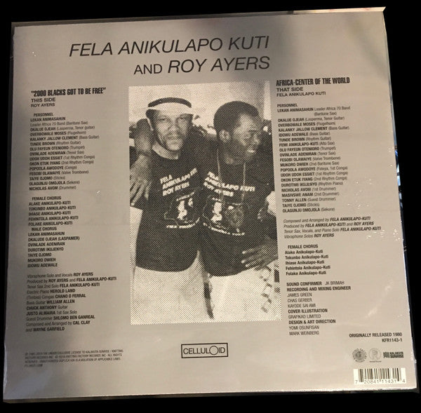 Fela Kuti And Roy Ayers : Music Of Many Colours (LP, Album, RE)