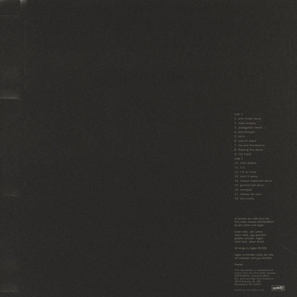 Fugazi : Instrument Soundtrack (LP,Album,Remastered,Reissue)