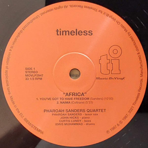 Pharoah Sanders / John Hicks / Curtis Lundy / Idris Muhammad : Africa (2xLP, Album, RE, 180)
