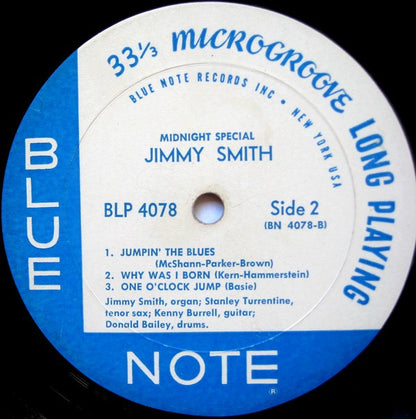 Jimmy Smith : Midnight Special (LP, Album, Mono, No )