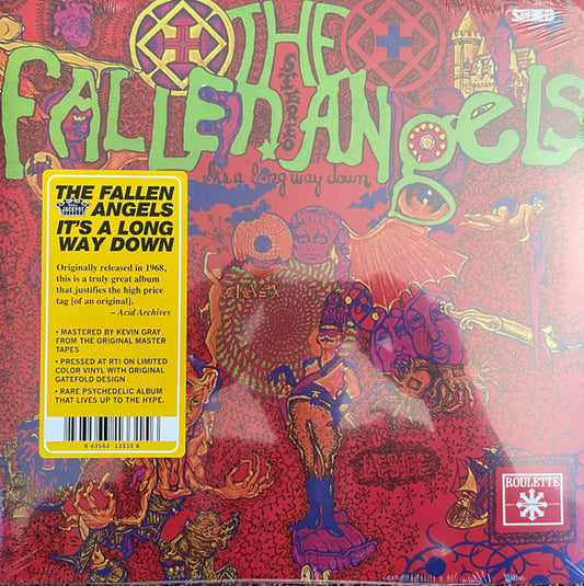 The Fallen Angels (3) : It's A Long Way Down (LP, Album, RE, RM, Red)