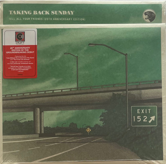 Taking Back Sunday : Tell All Your Friends (LP, Album + 10", S/Sided, EP, Etch + RE, RM, 20t)