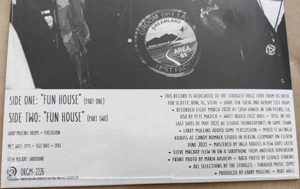 Larry Mullins + Mike Watt : Fun House (Parts One + Two) (7")