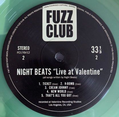 Night Beats : Live At Valentine (LP, Ltd, Gre)
