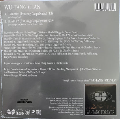 Wu-Tang Clan Featuring Cappadonna : Triumph B/w Heaterz (7", Single, S/Edition, Col)