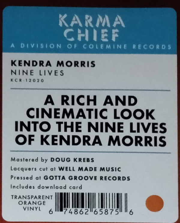 Kendra Morris : Nine Lives (LP, Album, Ltd, RE, Ora)