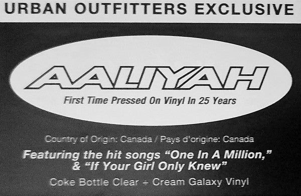 Aaliyah : One In A Million  (2xLP, Album, Ltd, RE, Cok)
