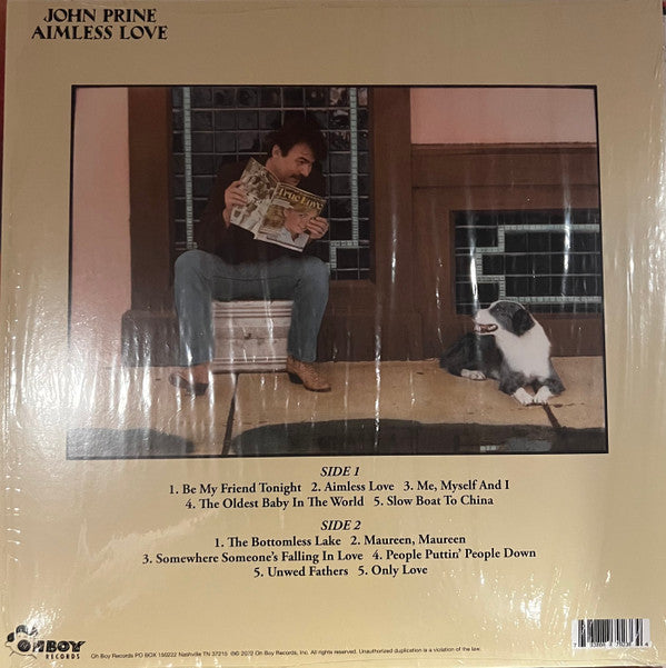 John Prine : Aimless Love (LP, Album, RE)