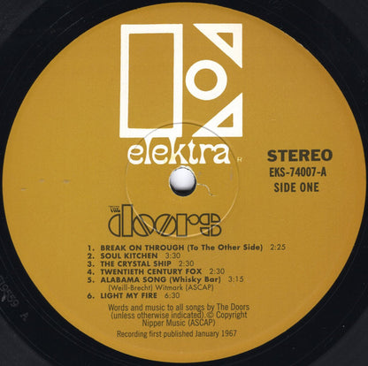 The Doors : The Doors (LP, Album, RE, 180)