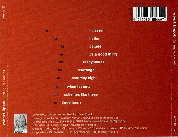 Robert Lippok : Falling Into Komëit (CD, Album)