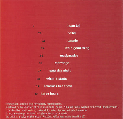 Robert Lippok : Falling Into Komëit (CD, Album)