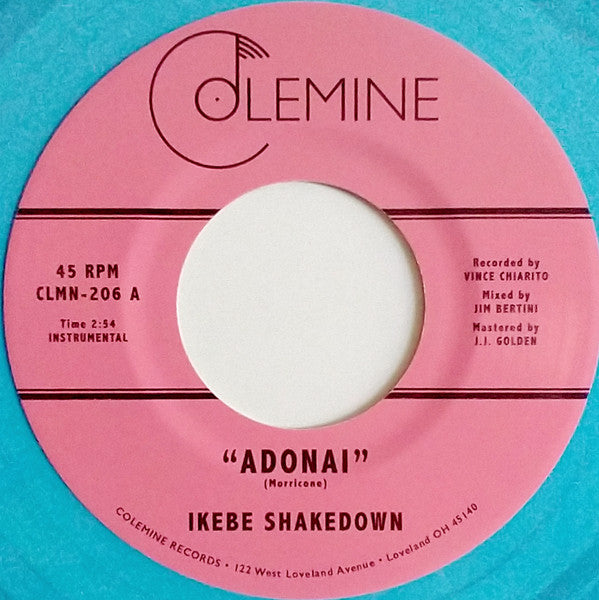 Ikebe Shakedown : Adonai (7", Blu)