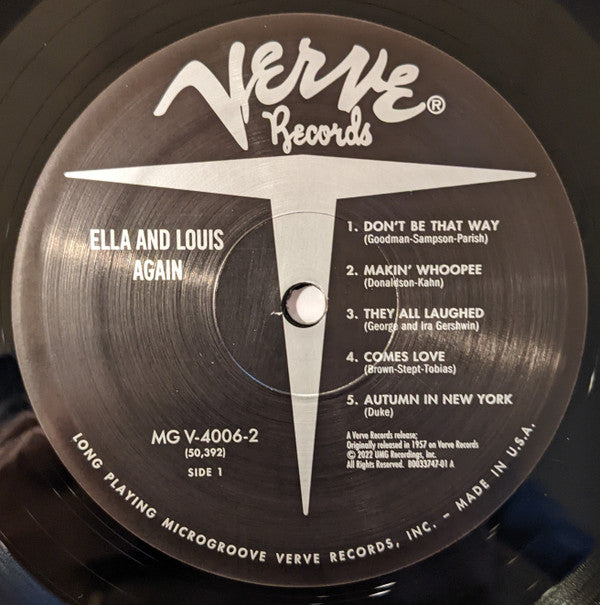 Ella Fitzgerald And Louis Armstrong : Ella And Louis Again (2xLP, Album, Mono, RE, 180)
