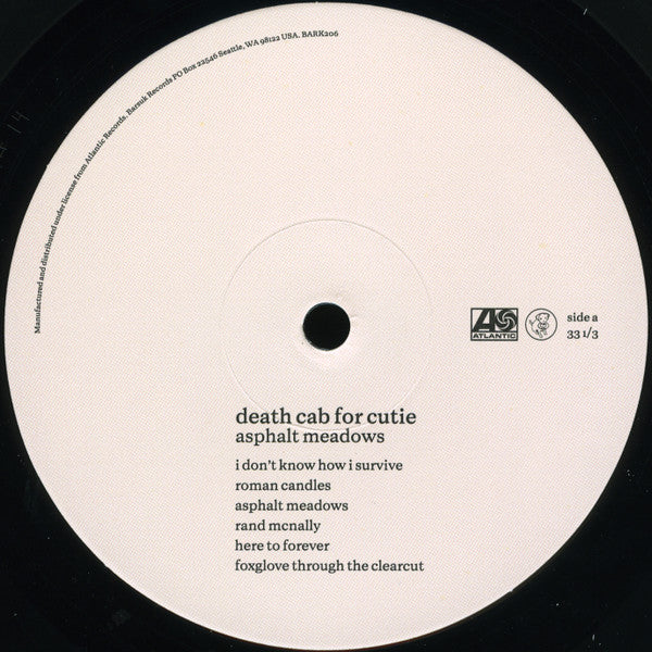 Death Cab For Cutie : Asphalt Meadows (LP, Album, 180)