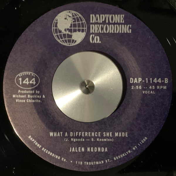 Jalen N'Gonda : Just Like You Used To / What A Difference She Made (7", Single)