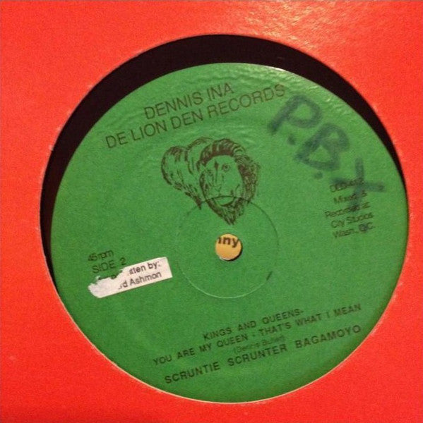 Scruntie Scrunter : Azania, Ah Cry For Freedom / Kings And Queens (12")