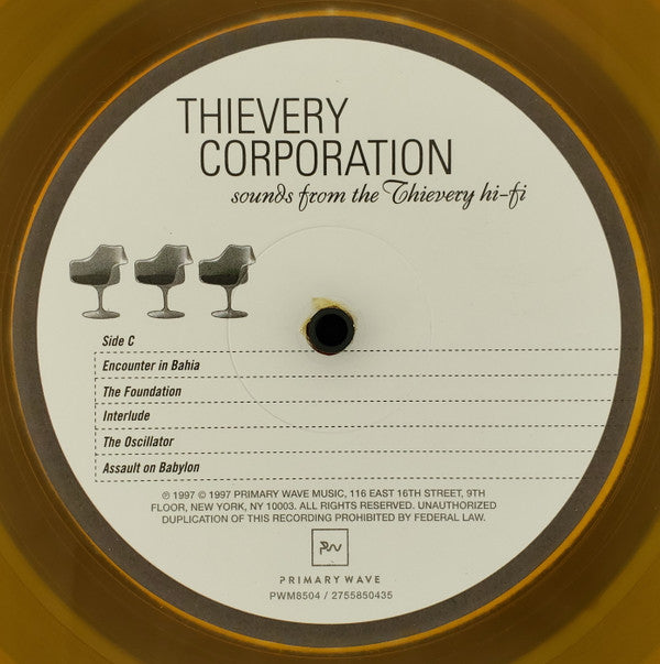 Thievery Corporation : Sounds From The Thievery Hi-Fi (2xLP, Album, Ltd, RE, Ora)