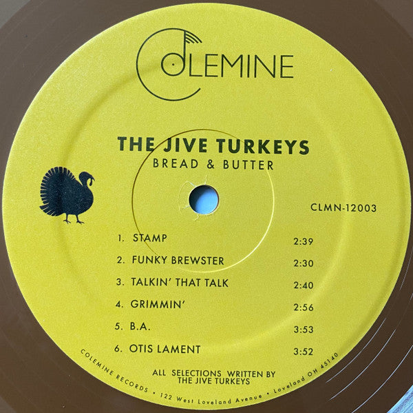 The Jive Turkeys : Bread & Butter (LP, Album, Ltd, RP, Bro)