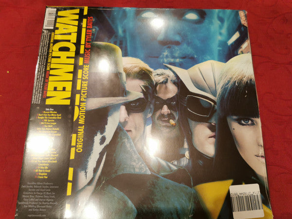 Tyler Bates, Various : Watchmen (Original Motion Picture Soundtrack & Score) (LP, Yel + LP, S/Sided, Yel + LP, Blu + Album, Comp)
