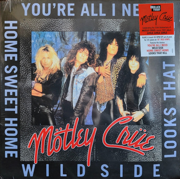 Mötley Crüe : You're All I Need (10", EP, Red)