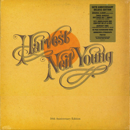 Neil Young : Harvest (Box, Dlx, 50t + LP, Album, RE, RM + LP, BBC + DVD,)