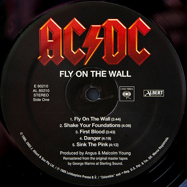 AC/DC : Fly On The Wall (LP, Album, RE, 180)