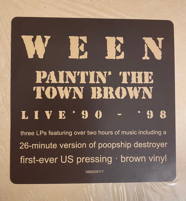 Ween : Paintin' The Town Brown: Ween Live '90-'98 (3xLP, Album, RE, Bro)