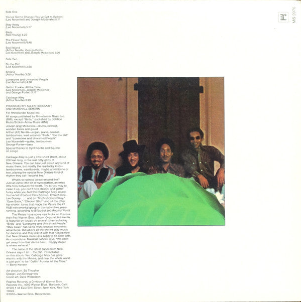 The Meters : Cabbage Alley (LP, Album, RE)